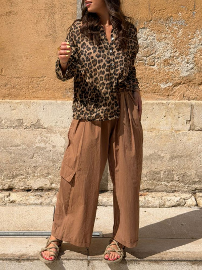 Chemise LEO camel