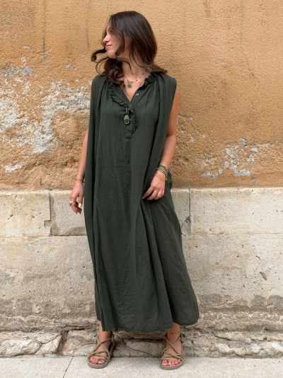 Robe ANNA kaki 2