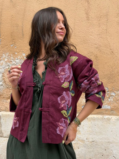 Veste NINON bordeaux