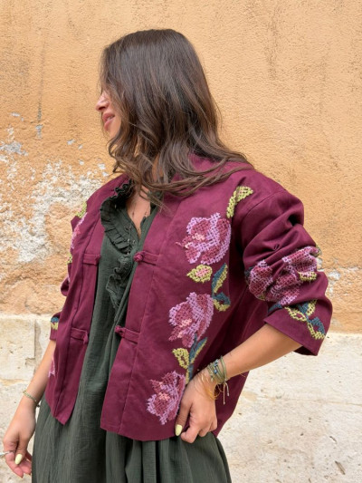 Veste NINON bordeaux