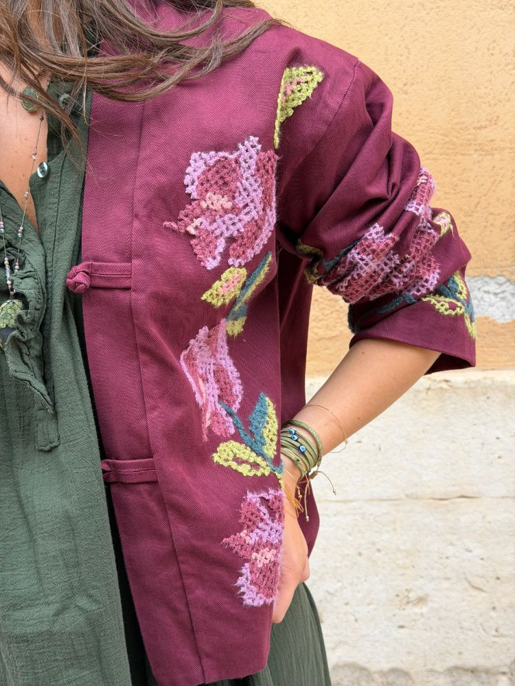 Veste NINON bordeaux