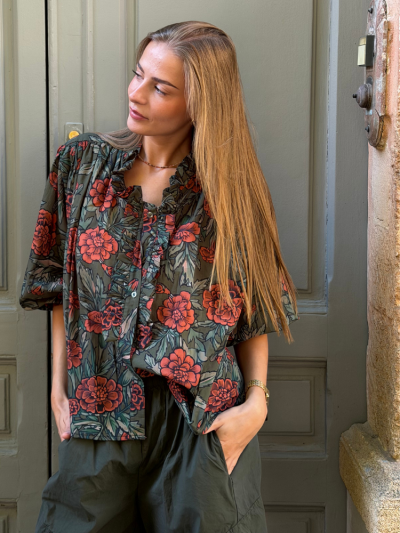 Chemise FLEURETTE kaki
