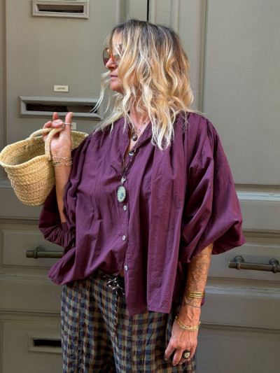Chemise KIKI burgundy