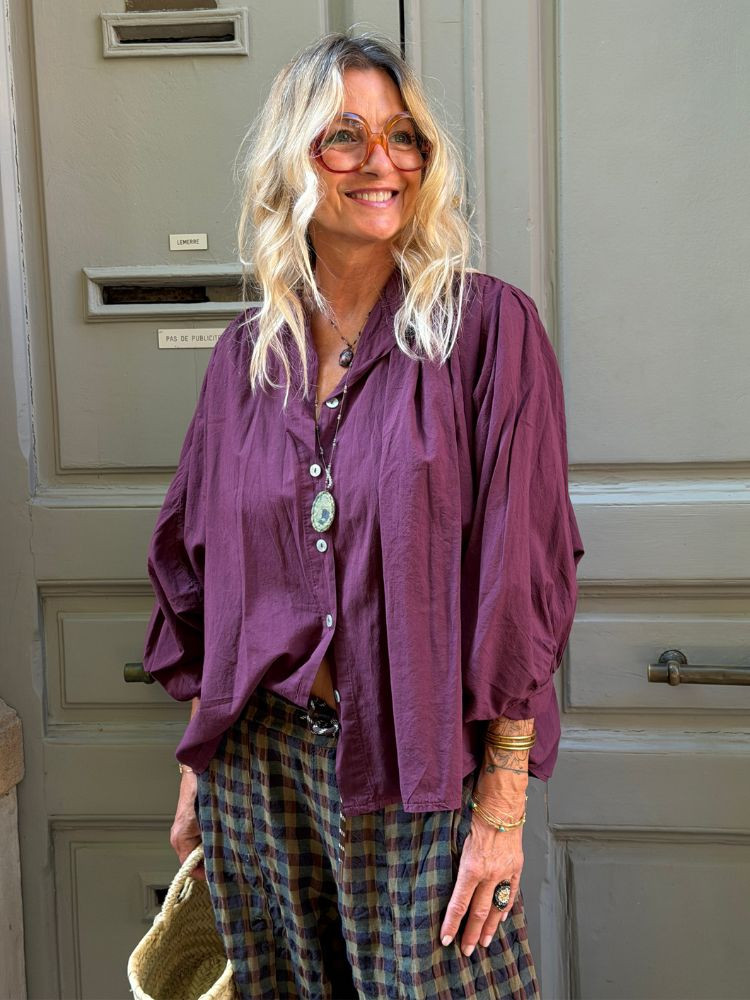 Chemise KIKI burgundy