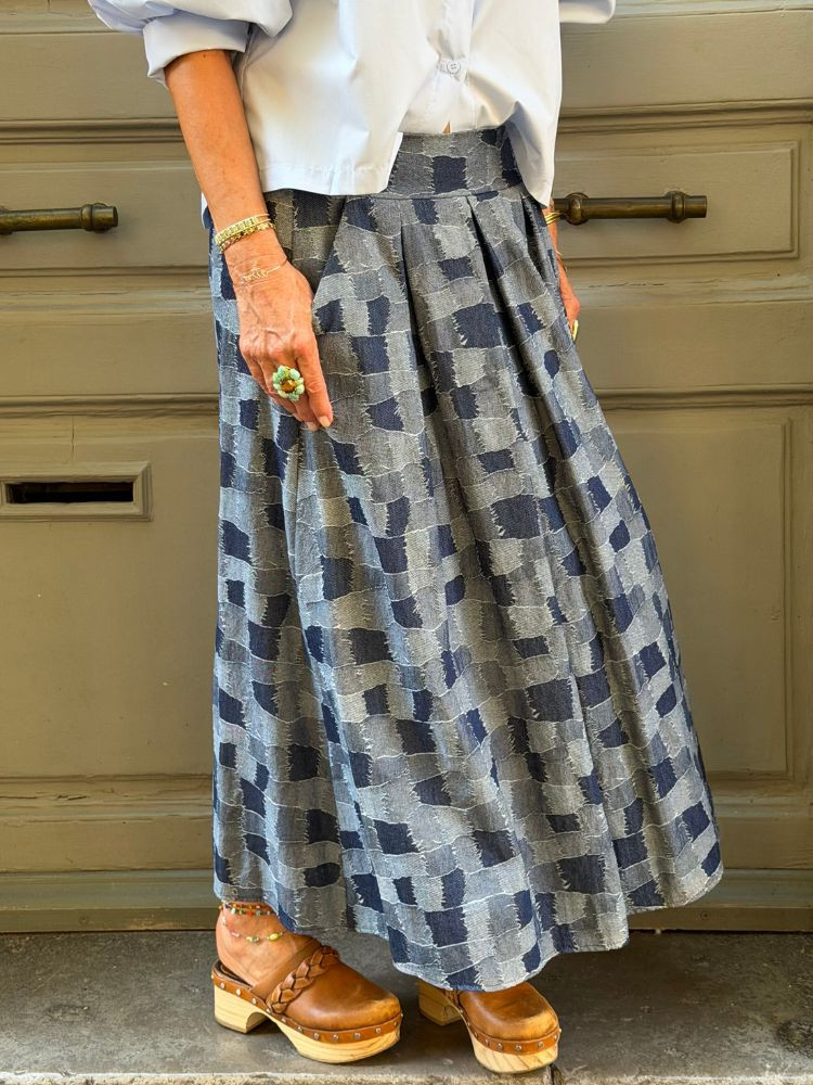 Jupe MOLLY patch denim
