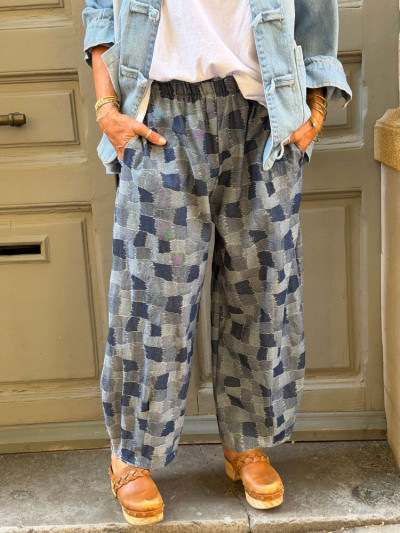 Pantalon LENY patch denim