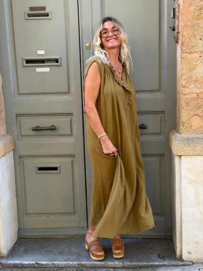 Robe ANNA tabac 2