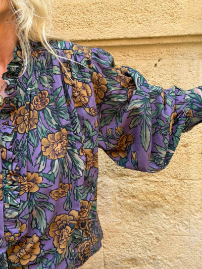 Chemise FLEURETTE violet