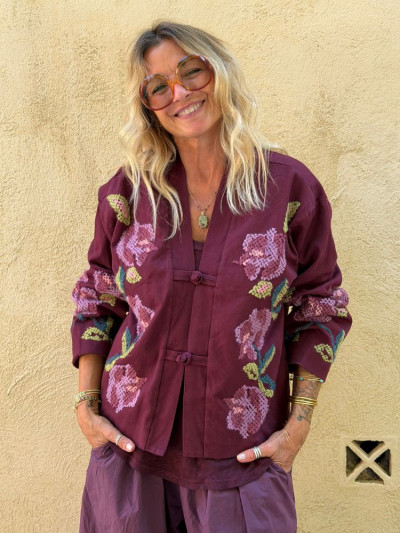 Veste NINON bordeaux