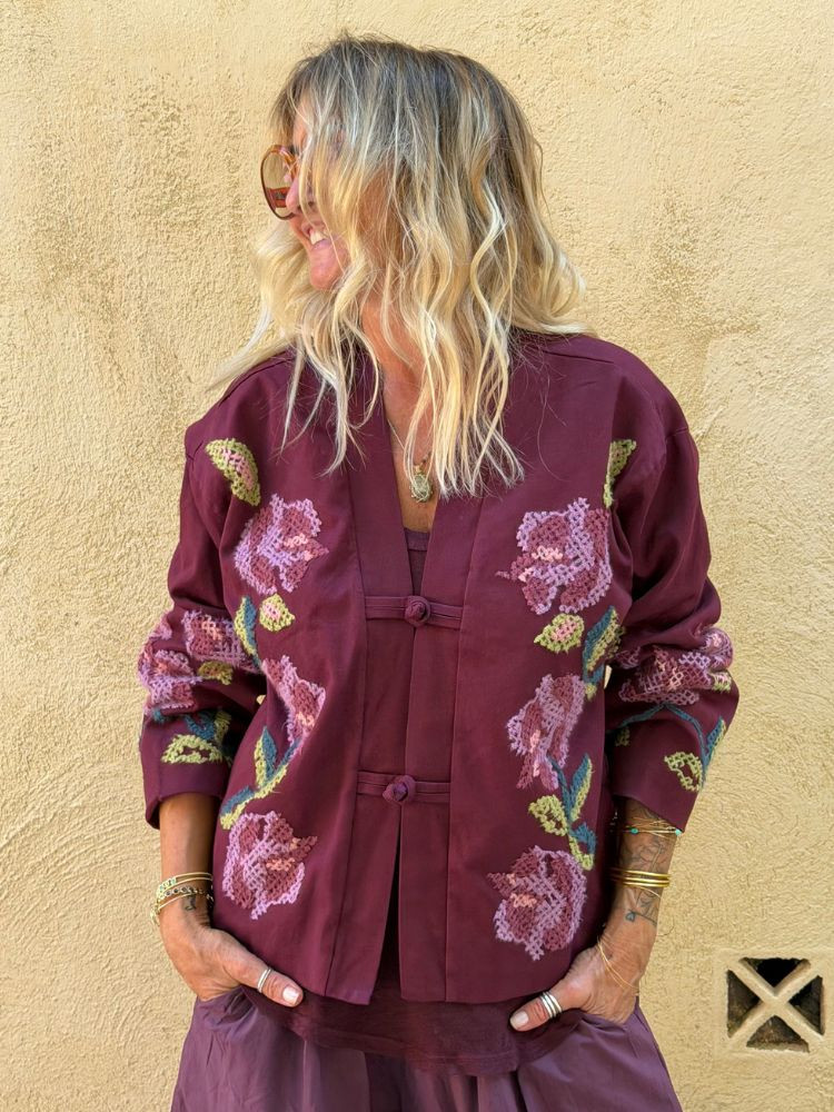 Veste NINON bordeaux