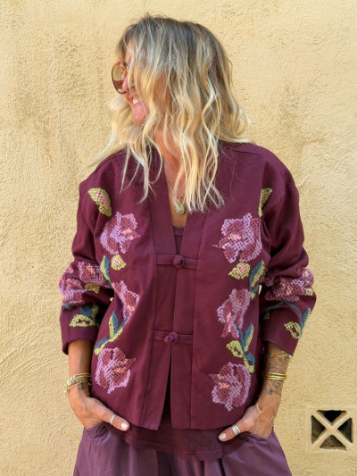 Veste NINON bordeaux