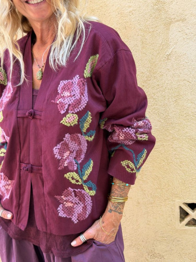 Veste NINON bordeaux