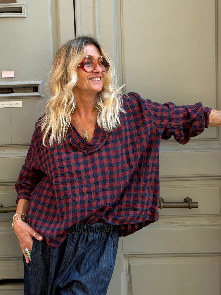 Blouse SIMONE bordeaux