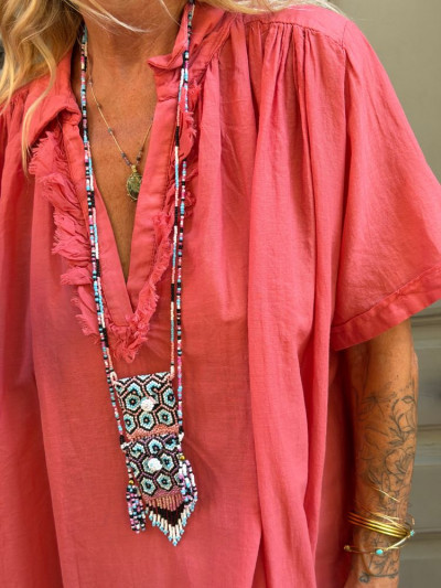 Robe PALOMA rose corail