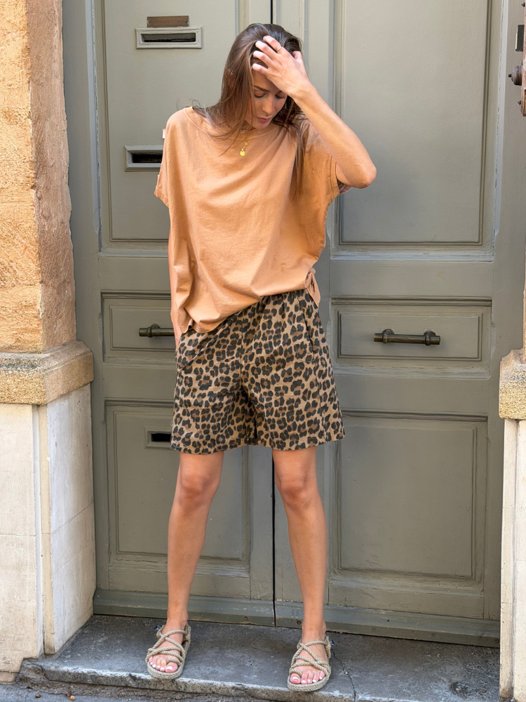 T-shirt NINE camel