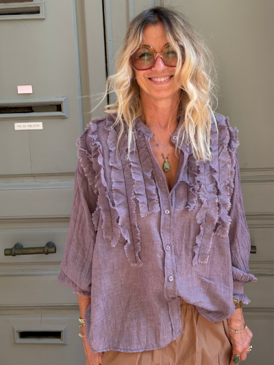 Chemise FIFOU mauve