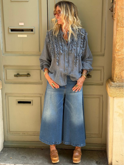 Chemise FIFOU bleu jean