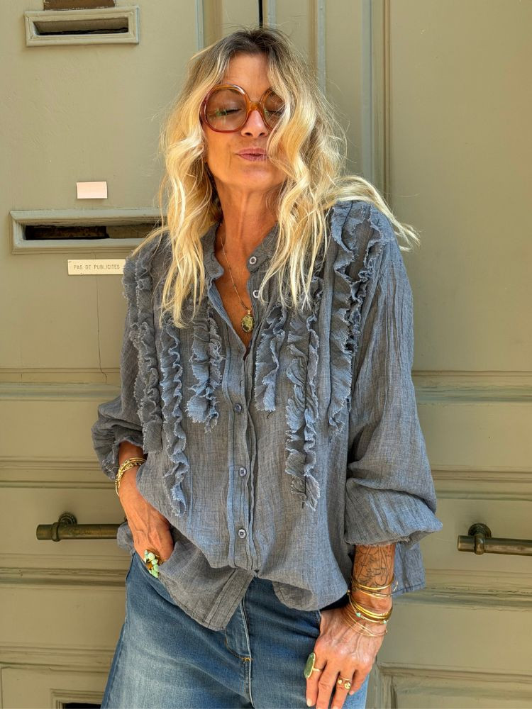 Chemise FIFOU bleu jean