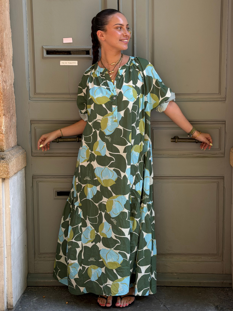 Robe KERMAN vert