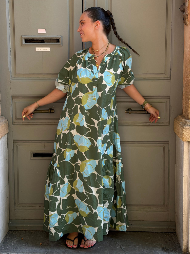 Robe KERMAN vert