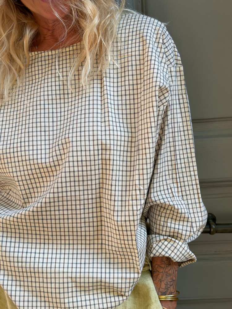 Blouse COLINE rayé écru