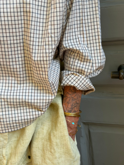 Blouse COLINE rayé écru