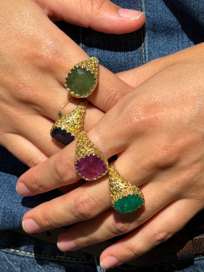 Bague ARIA vert