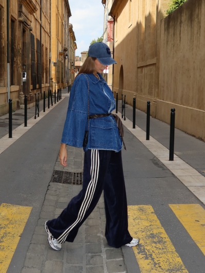 Pantalon DOLLY velours marine 2
