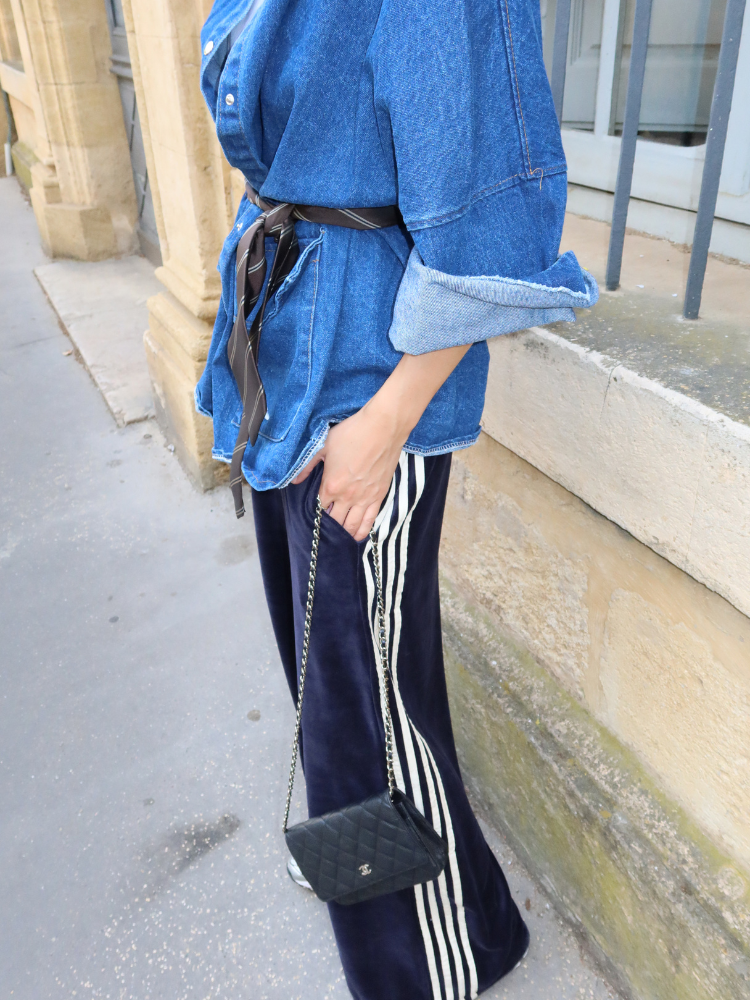 Jogging DOLLY velours marine