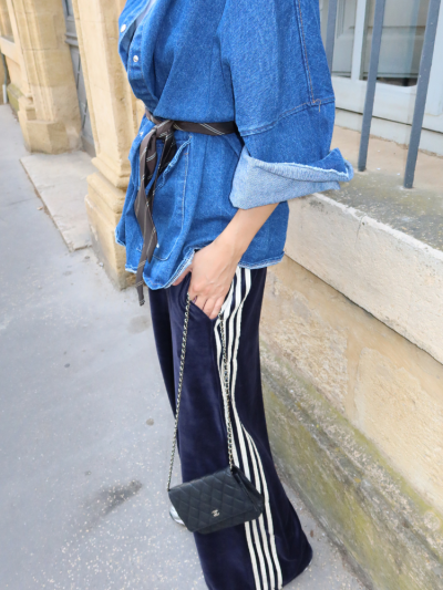 Pantalon DOLLY velours marine