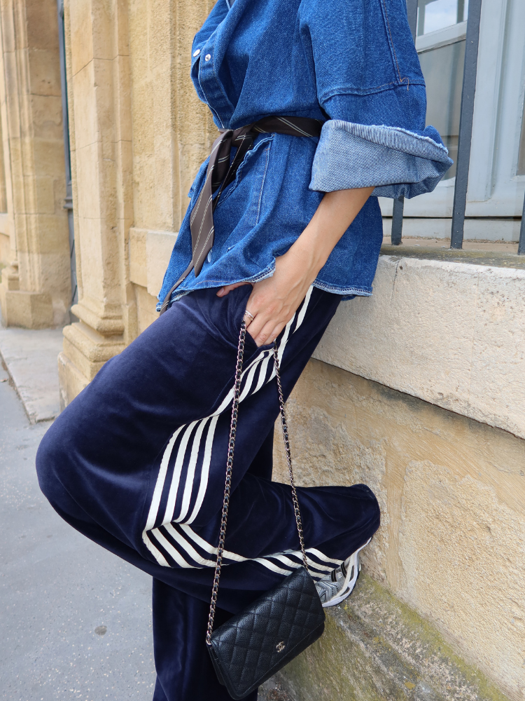 Pantalon DOLLY velours marine