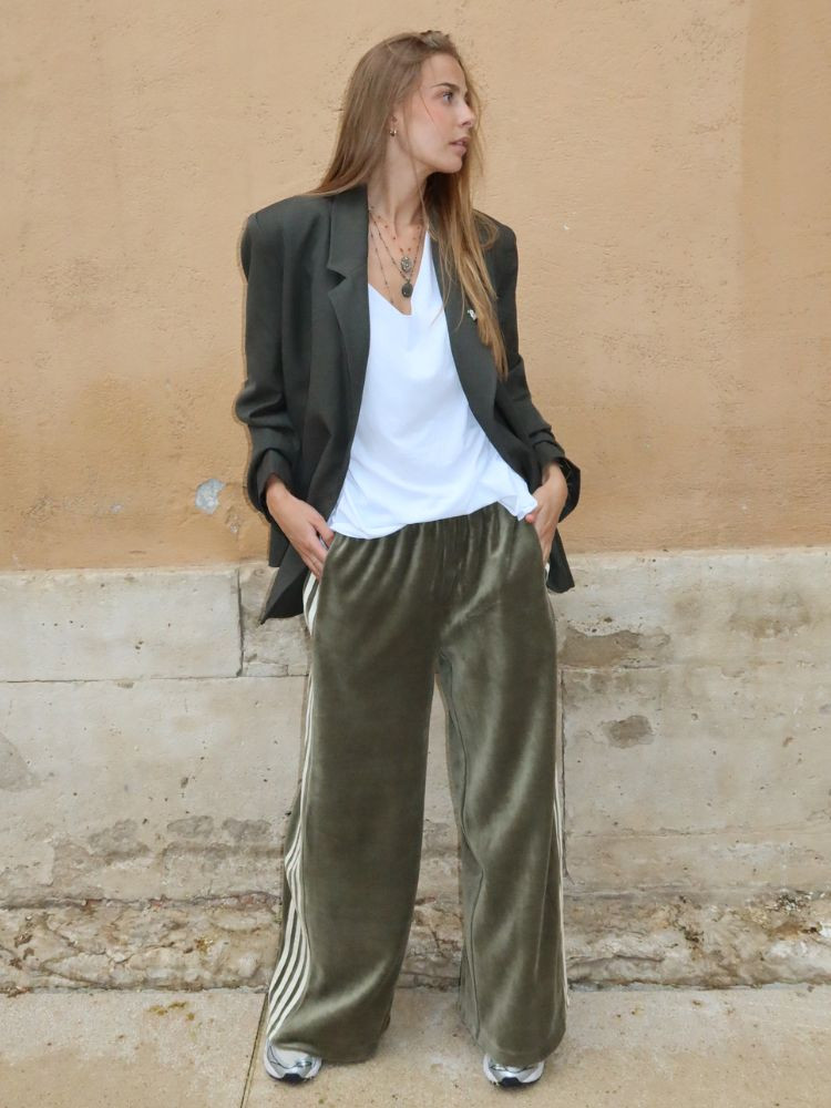 Pantalon DOLLY velours kaki