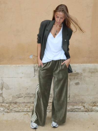 Pantalon DOLLY velours kaki