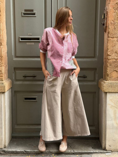 Chemise MILOU carreaux rouge