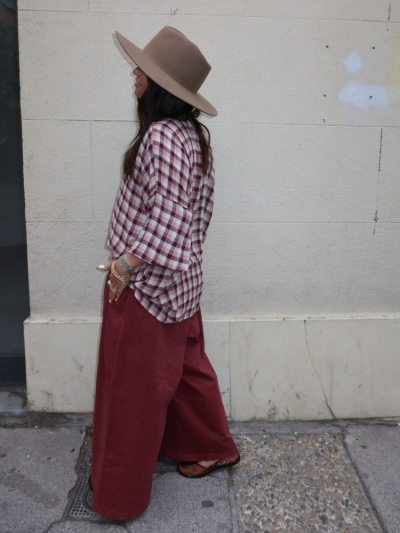 Pantalon EMBER bordeaux