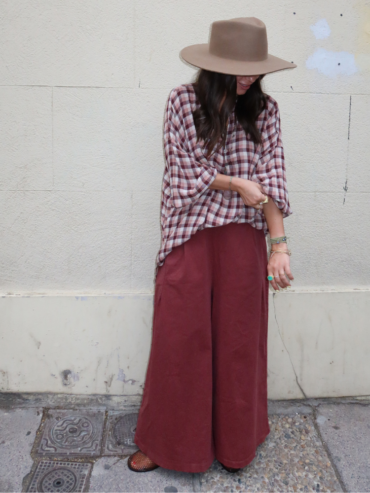 Pantalon EMBER bordeaux