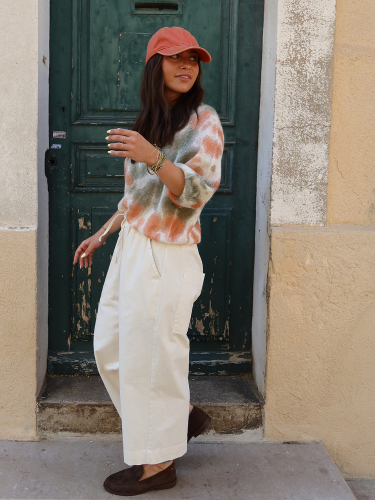 Pull LOUNA orange vert