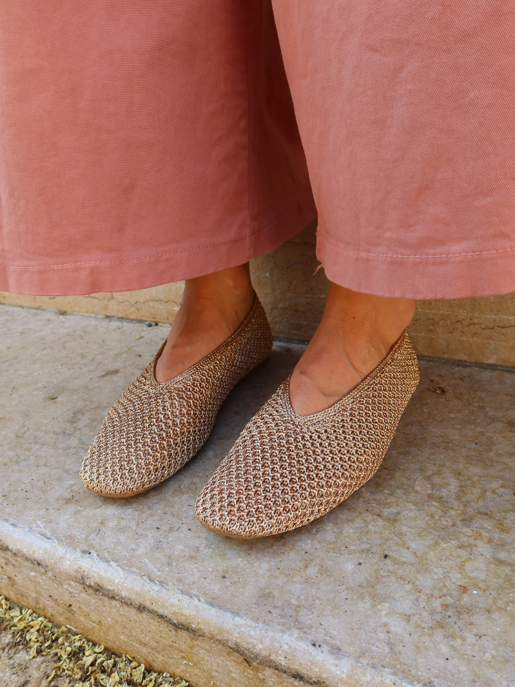 Ballerines LINDA doré