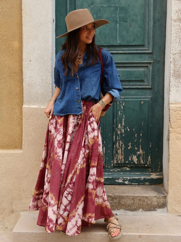 Jupe KITTY bordeaux