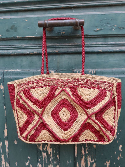 Panier LOUISA bordeaux