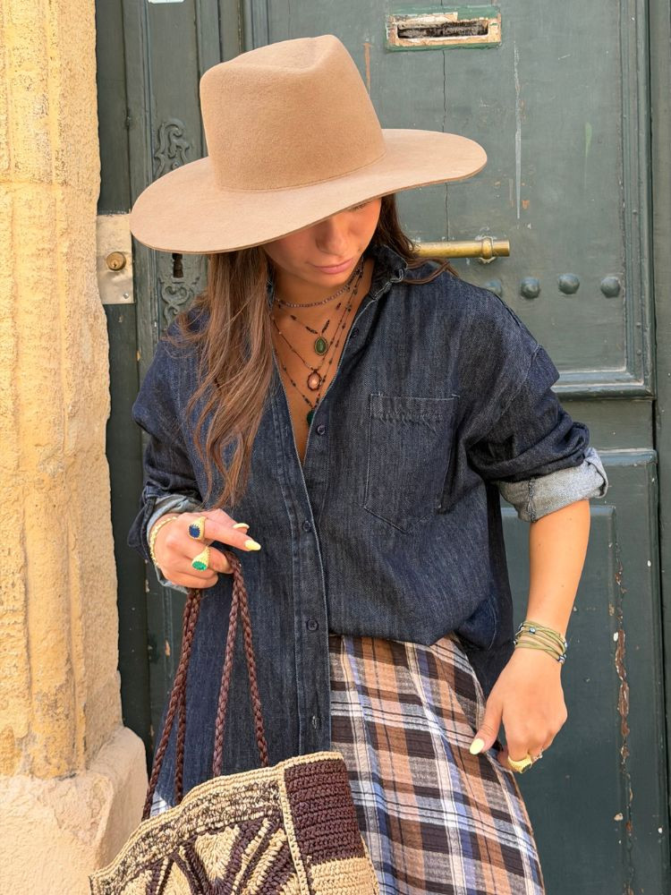 Chemise SCARLETTE  jean brut