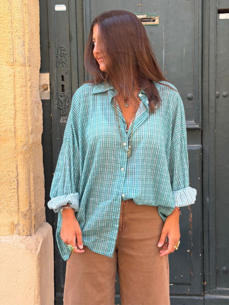 Chemise AGUACATE turquoise