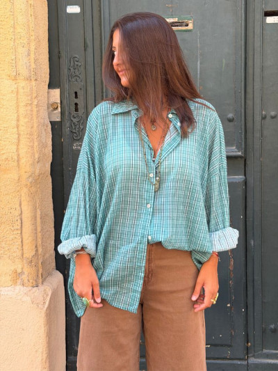 Chemise AGUACATE turquoise