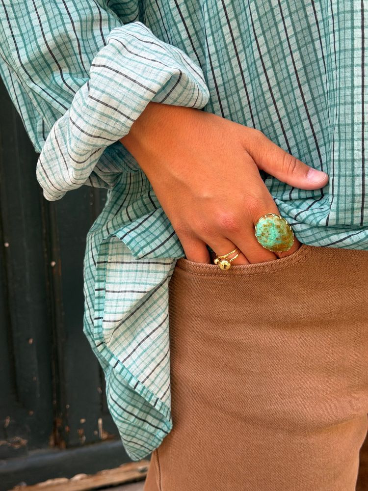 Chemise AGUACATE turquoise