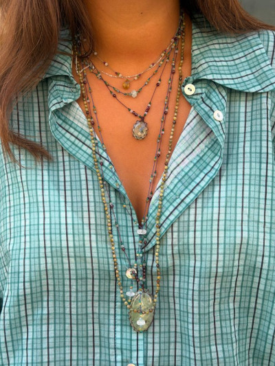 Chemise AGUACATE turquoise
