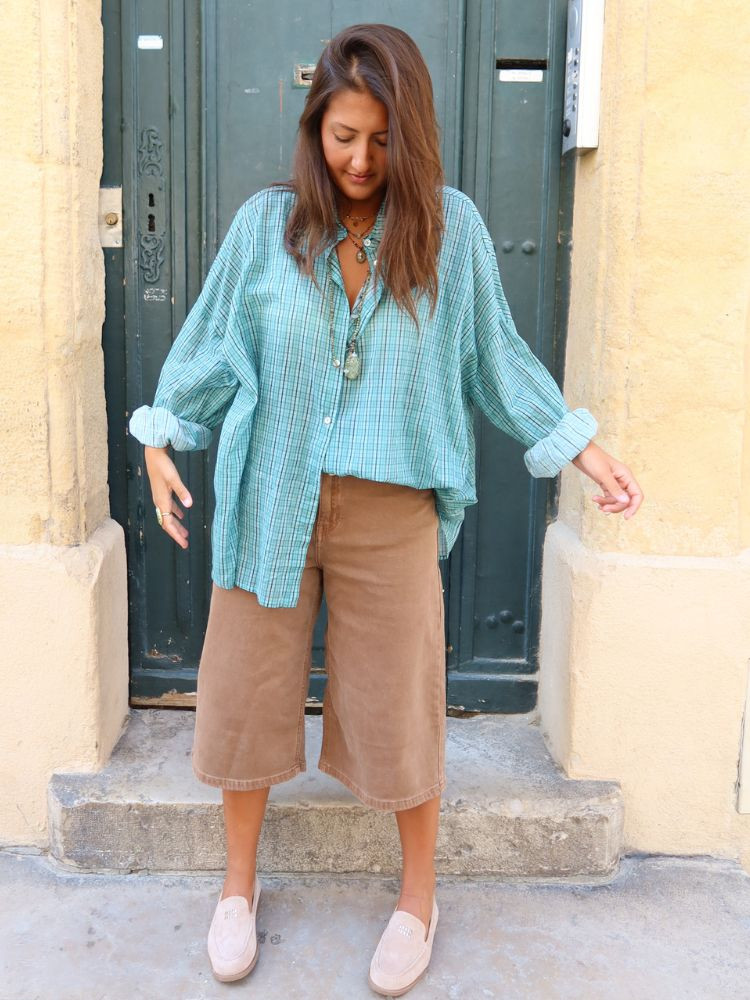 Chemise AGUACATE turquoise