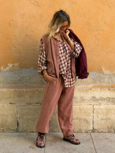 Pantalon ALINA rose 2