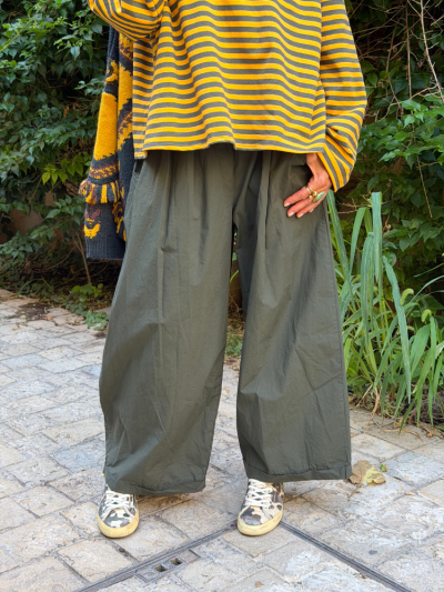 Pantalon NILA kaki foncé