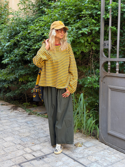 Pantalon NILA kaki foncé 2