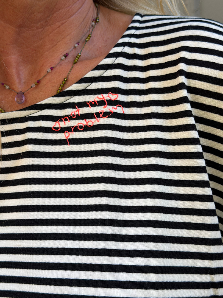 T-shirt CLAVEL noir&blanc